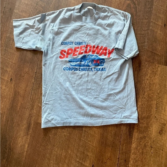 Vintage Tops - Vintage Corpus Christi, Racing Graphic Tee T-shirt